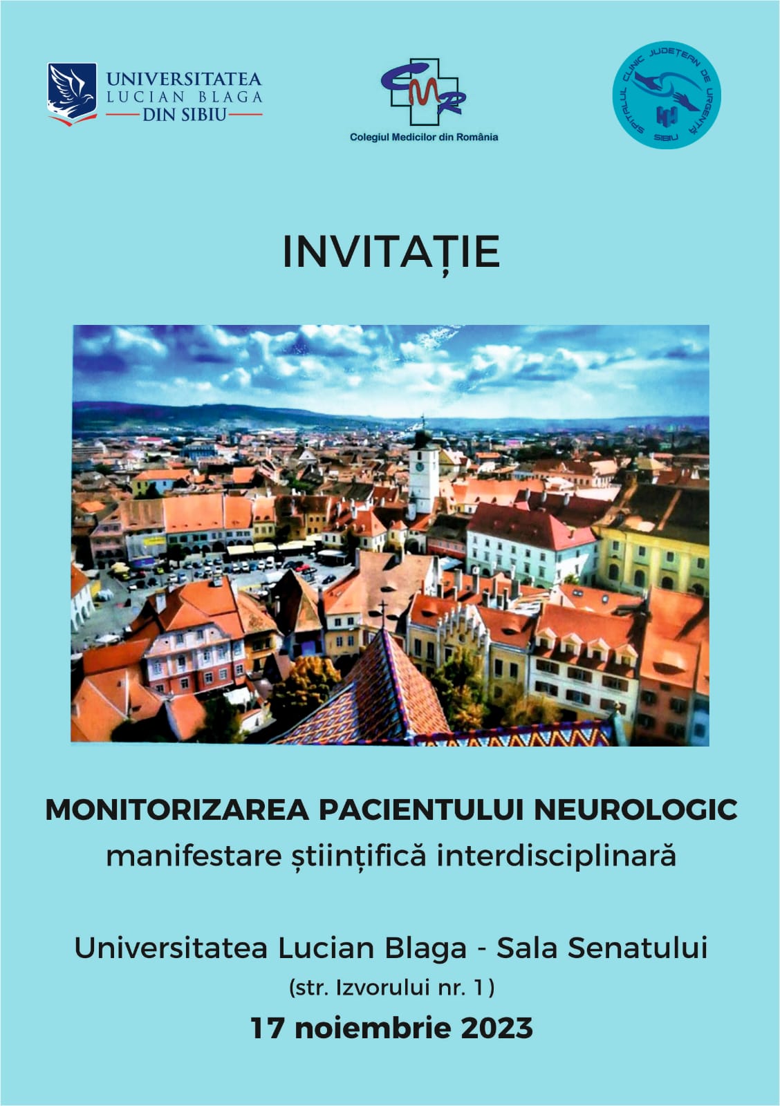 Conferință pe tema bolilor sistemului nervos, organizată pe 17 noiembrie la Sibiu 