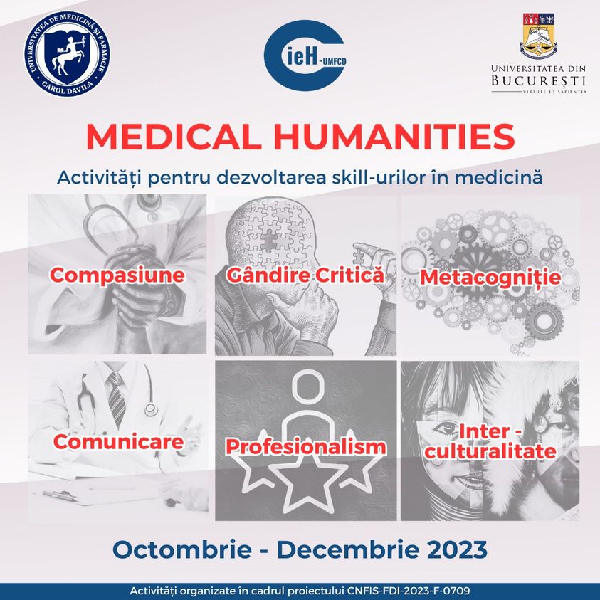 CieH va organiza activități de dezvoltare a skill-urilor umaniste în medicină 