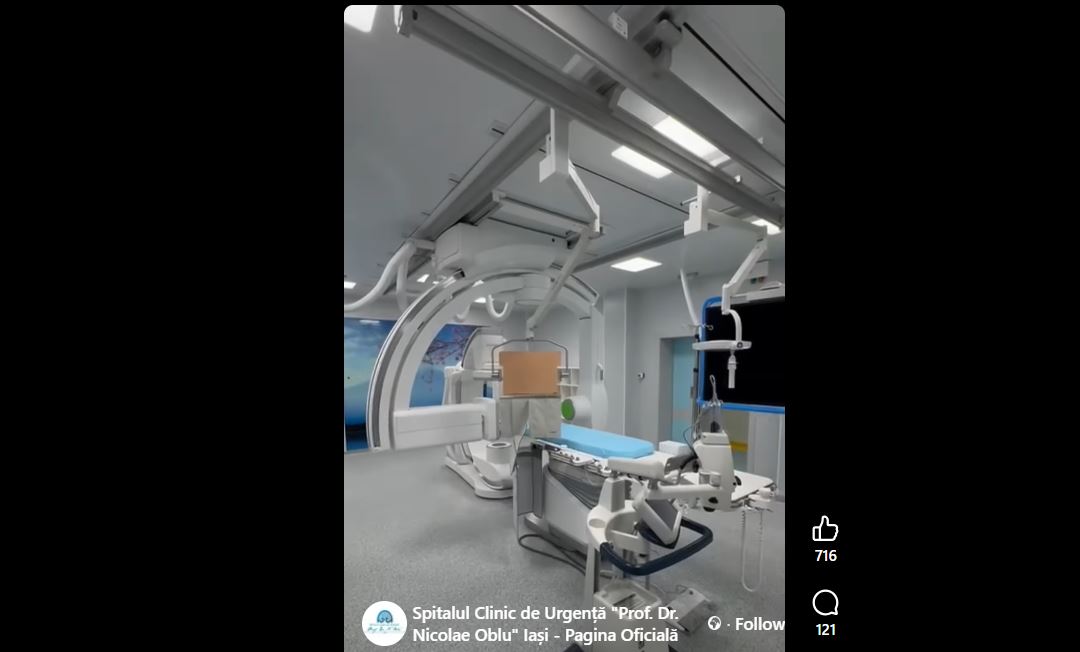 Cel mai modern laborator de neuroradiologie intervențională din România este la Iași