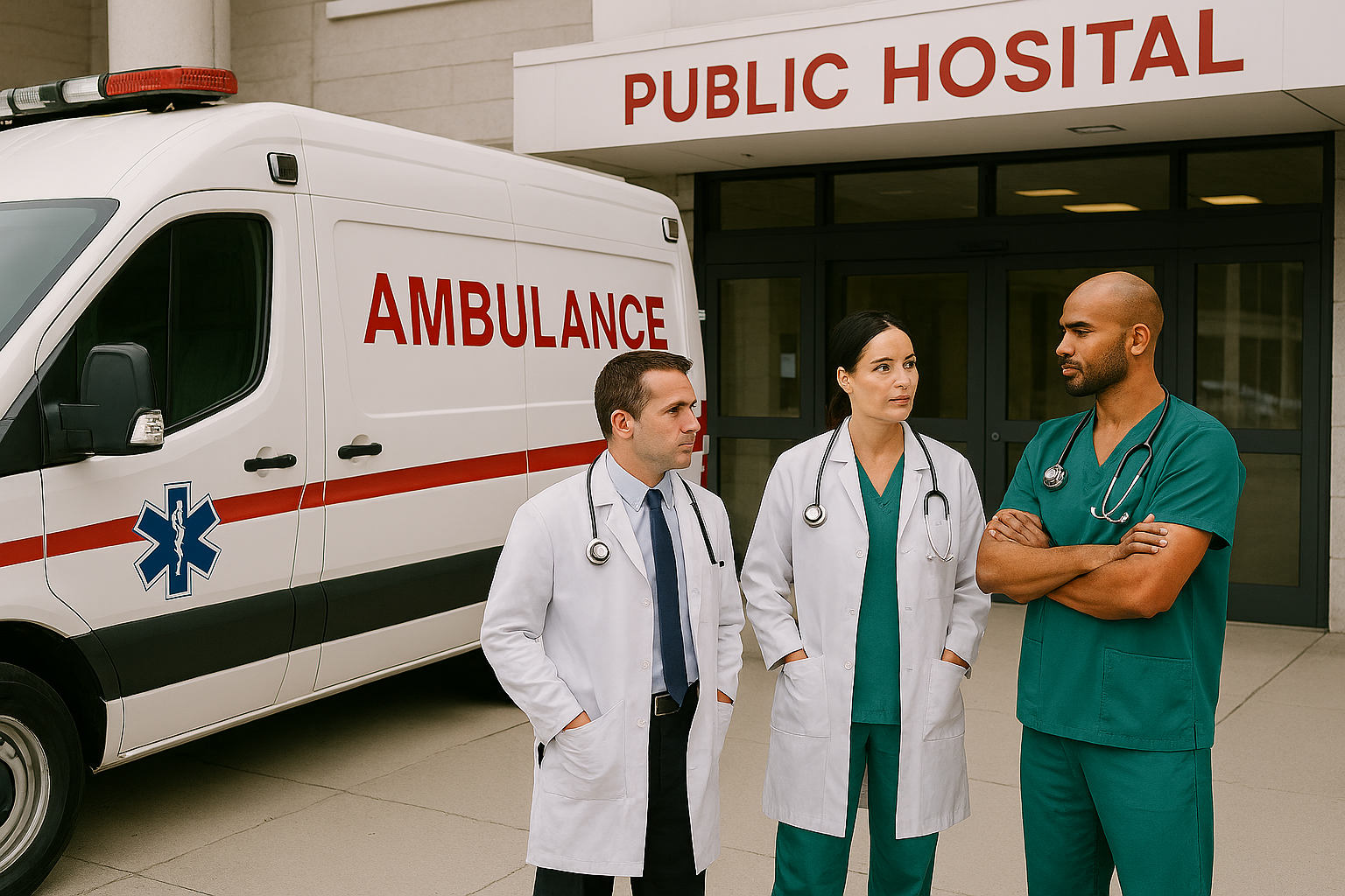 Spitalele publice și Ambulanța, exceptate de la tăierile salariale