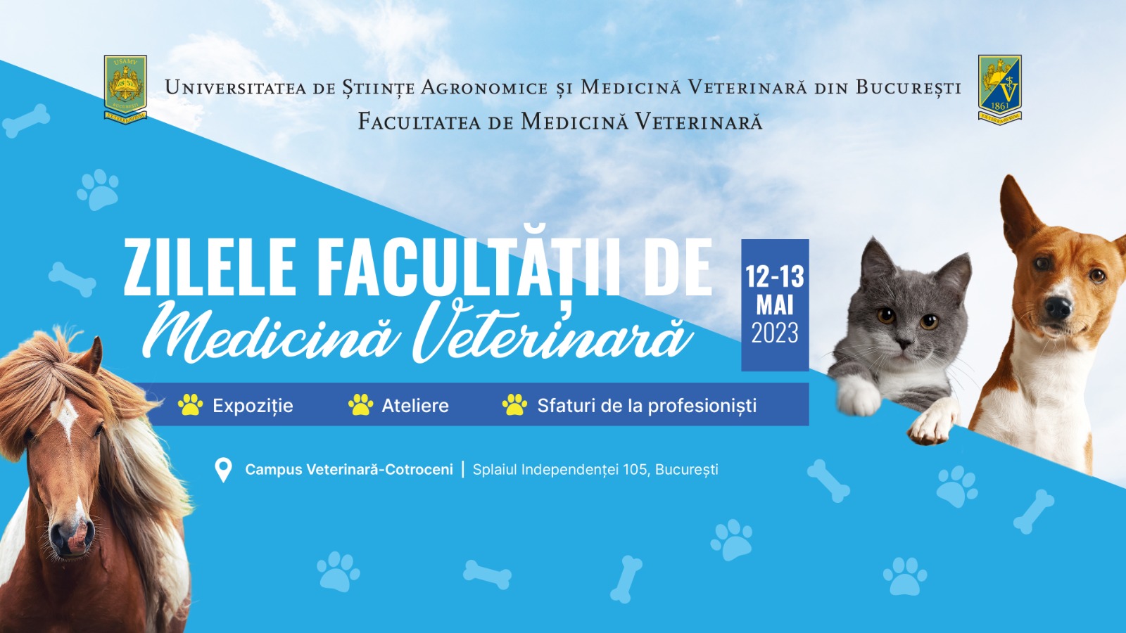 Demonstrații de dresaj canin și ecvestru, la Zilele Facultății de Medicină Veterinară 